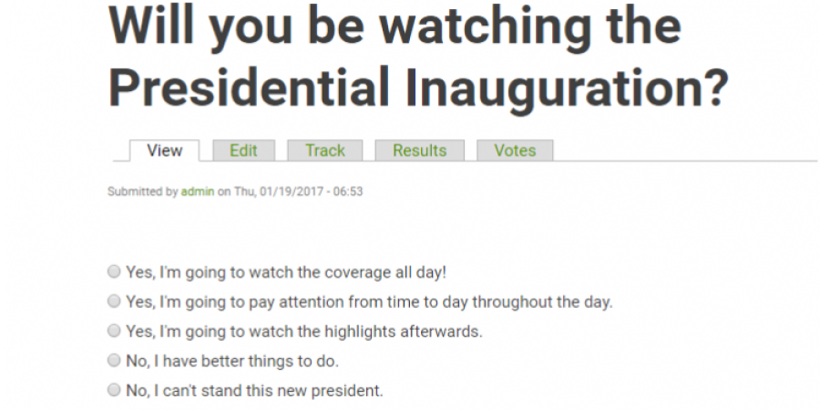 Did you watch the Presidential Inauguration?